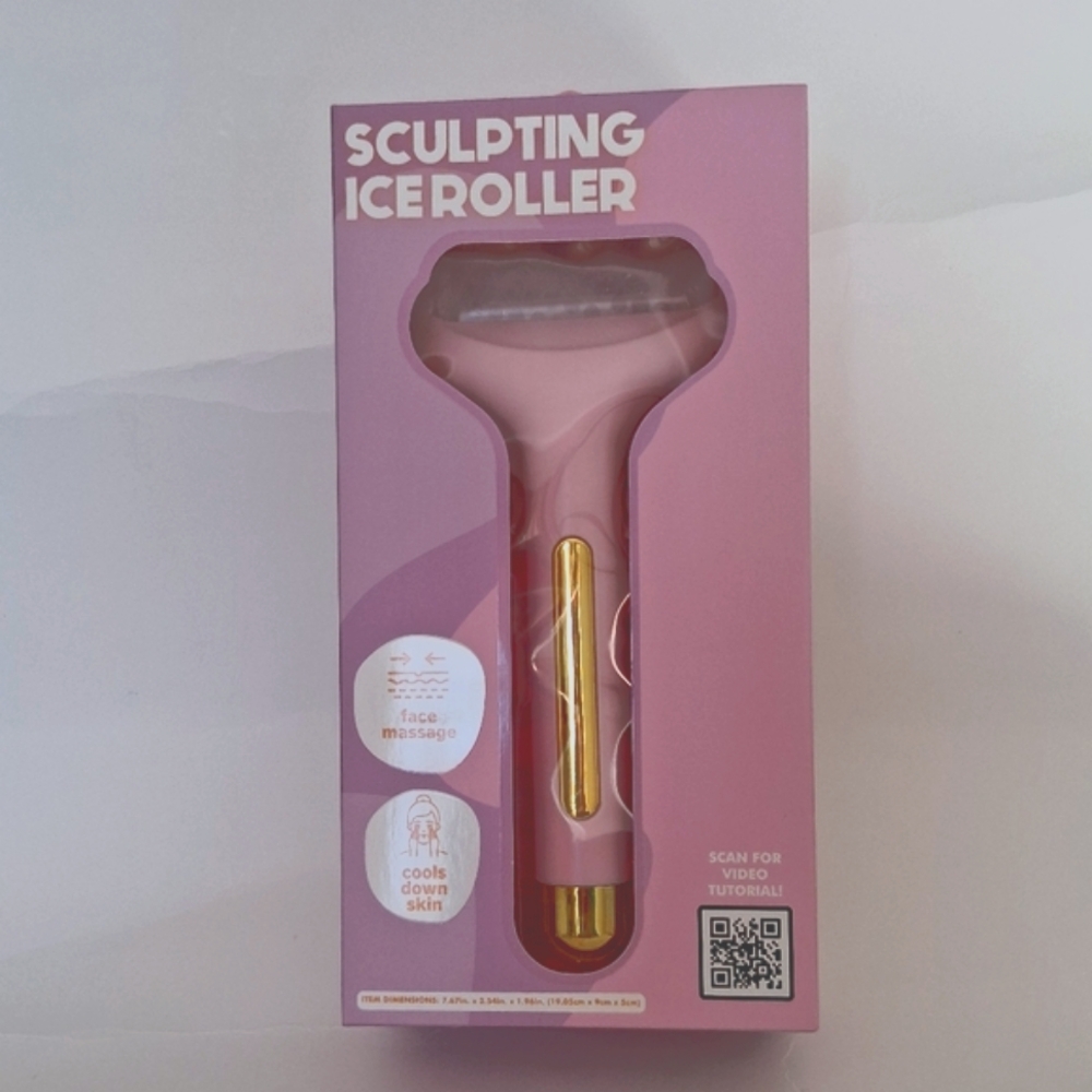 Sculpting Ice Roller .pink And Gold